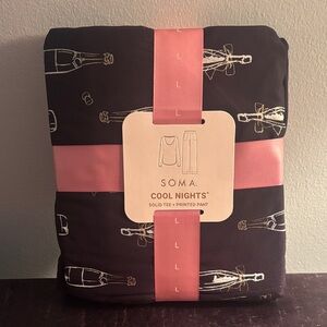 Soma Cool Nights Champagne Pajama Set